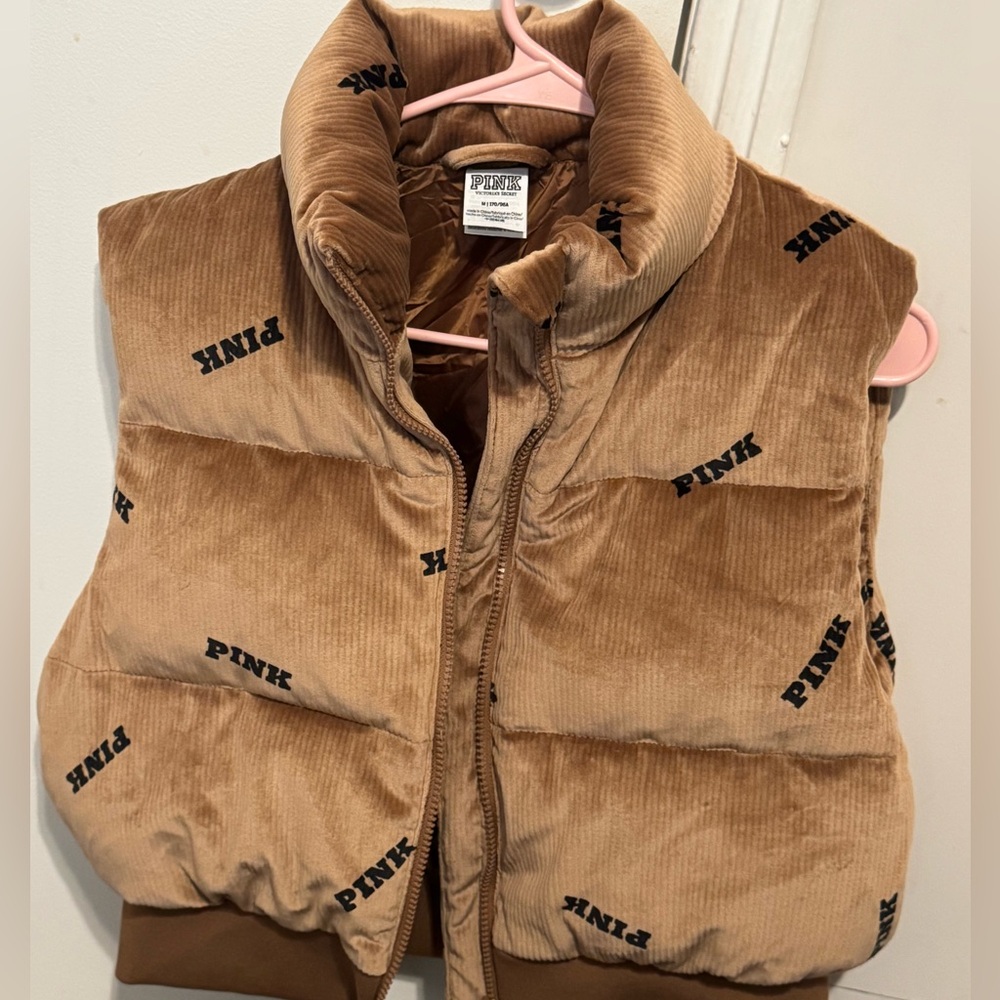 Victoria's Secret Tan Puffer Vest